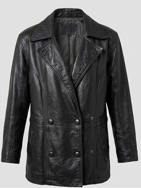 Vintage Wilsons Leather Thinsulate Jacket Black Grunge Goth M (oversized)
